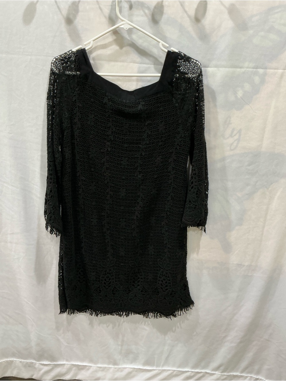Gypsy 05 Black Crochet Lace Dress